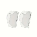 2pcs Stainless Steel Gua Sha Tool - Ultra-Thin Heart Shape with Triangle Edges for Face & Hand Massage, Relaxation & Muscle