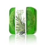 S+100g Tea Tree Loofah Soap Adult Glycerol Herbal Natural Silk Melon Moisturizing Whitening Facial Cleanser Body Bath Cleaning S