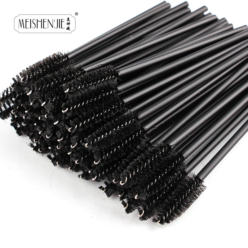 kf-S5c12981f3e364368926e37855da414cfX 5/50Pcs Disposable Eyelashes Makeup Brushes Professional Mascara Wands Applicator Spoolers Eye Lashes Cosmetic Brush Makeup Tool - Image 1