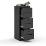 Drawer Metal File Cabinet with 3 Unique Locks Heavy Duty Locking File Cabinets Home Office Steel Filing Cabinet Vertical File