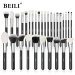 BEILI Black Makeup brushes set Professional Natural goat hair brushes Foundation Powder Contour Eyeshadow make up brushes