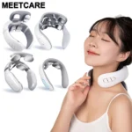 Smart Back Neck Massager with Heating TENS Pulse Cervical Muscle Massage Wireless Shoulder Health Care Device