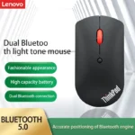 Wireless Mouse Lenovo ThinkPad Wireless Mouse 4Y50X88822 Mouse Dual Bluetooth Office Mouse Laser Mouse Black Ergonomic Mouse Laptop Mouse