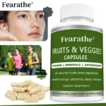 Fruit and Vegetable Capsules - with Vitamins and Minerals, Antioxidants, Promote Energy, Endurance, Sleep, Immune System