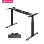 Redlife Electric Standing Desk Frame ,Stand Up Desk Height Adjustable Base Dual Motor w/ Memory Controller for Home & Office