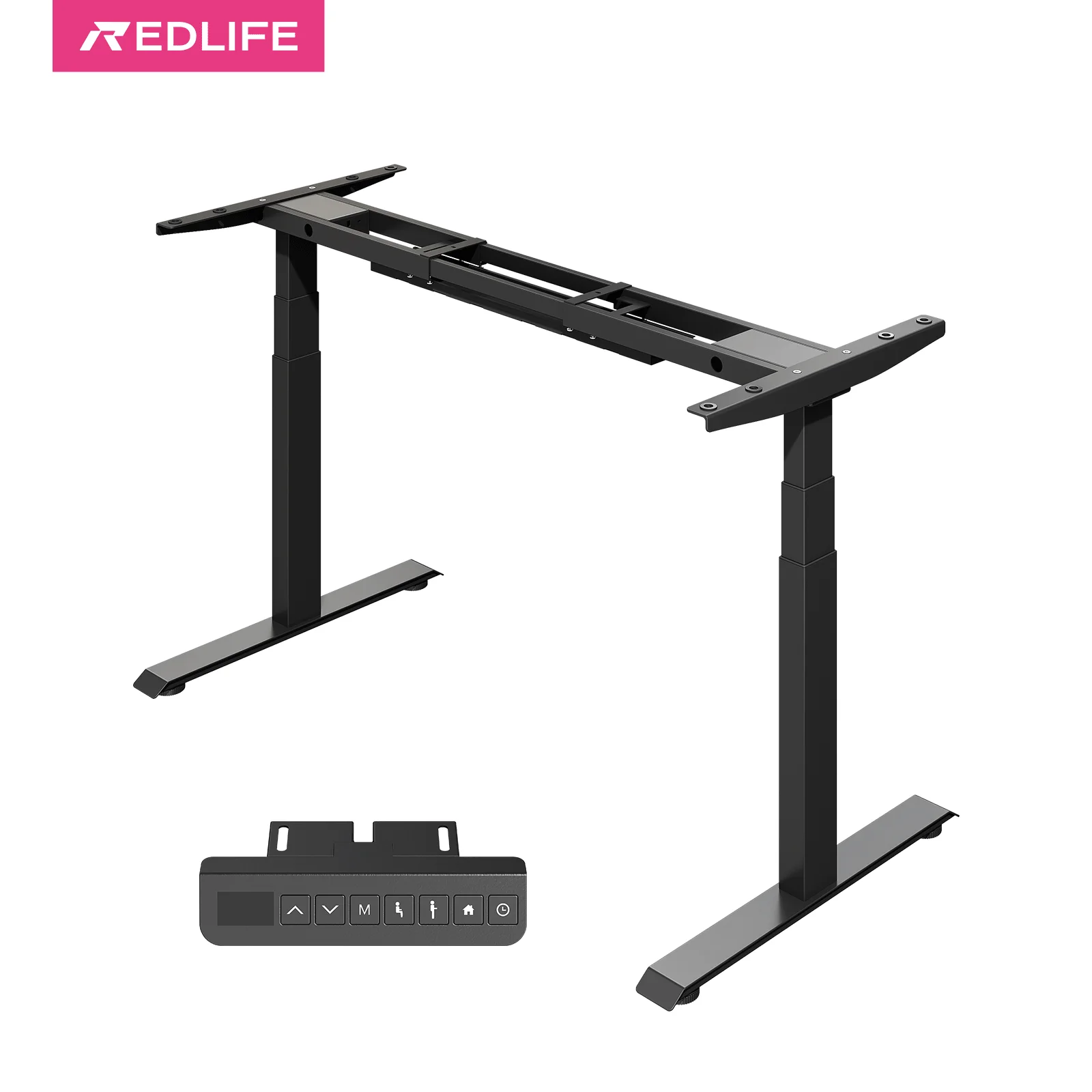 kf-S86d5fda82c054865aa5e75e7f9aacacfs Redlife Electric Standing Desk Frame ,Stand Up Desk Height Adjustable Base Dual Motor w/ Memory Controller for Home & Office - Image 1