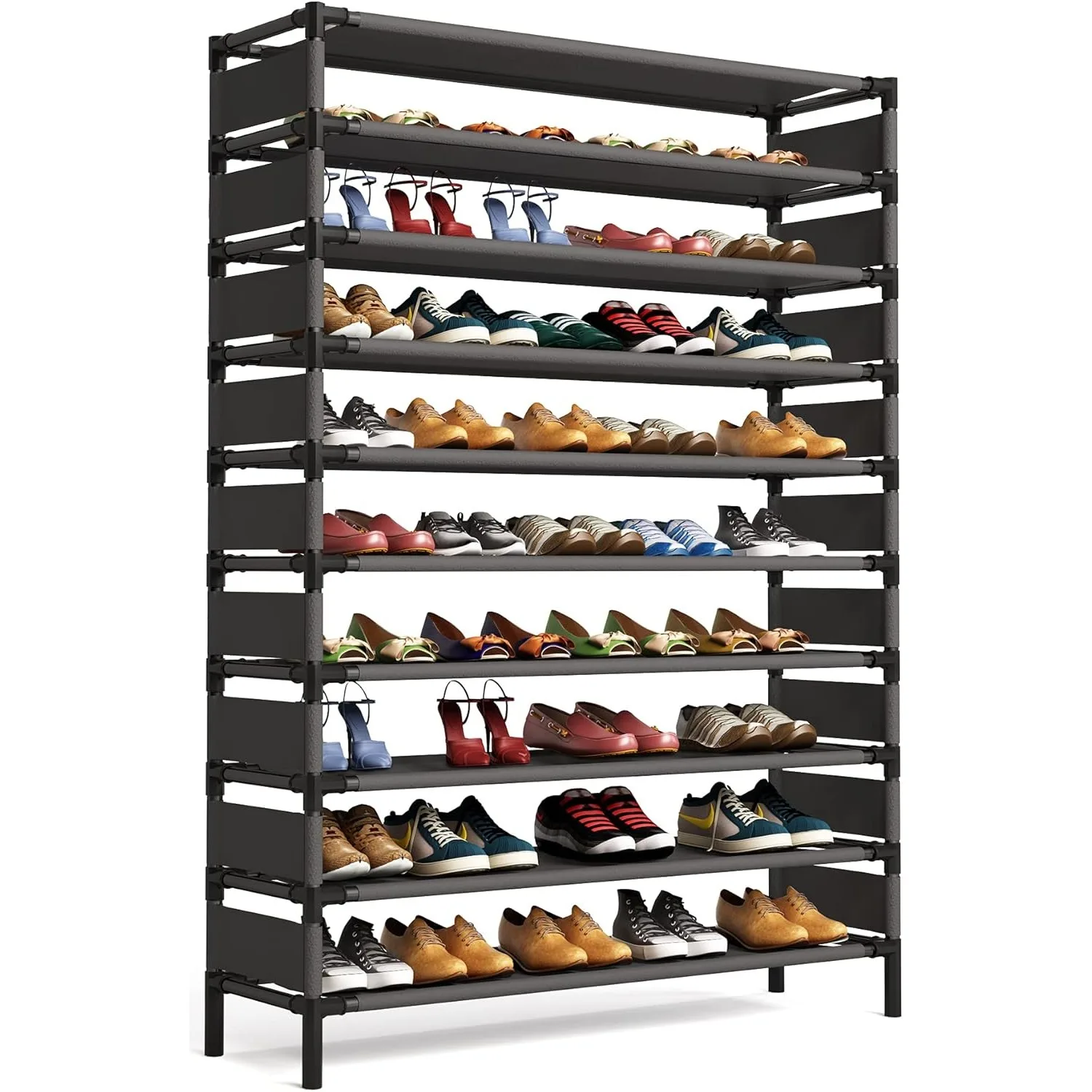 kf-S8ab56122a6f34179a07ebfae945c7f91w Multi-layer storage Rack, Large Capacity Organizer, bedroom furniture Shoe Shelf for 50 Pair, Book shelf, Versatile usage - Image 1