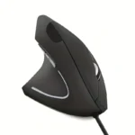 New Vertical 5th Generation Left-Handed Wired Computer Accessory Mouse Ergonomic Design, BTS-911, Left-Handed Wired Black