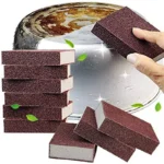 1/2/4Pcs Magic Sponge Eraser Kitchen Cooktop Carborundum Rust Remover Cleaning Brush Dish Pot Descaling Sponge Clean Tools