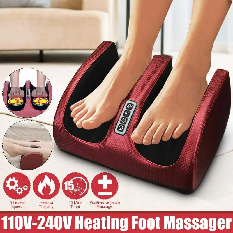 kf-S8c9d608293d64708852c8b9887911865q Electric Foot Massager Heating Therapy Hot Compression Shiatsu Kneading Roller Muscle Relaxation Pain Relief Foot Spa Machine - Image 1