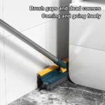 3 in 1 Floor Scrub Brush Long Handle Scrape Stiff Bristle Scrubber Brush Tile Brush Shower Scrubber for Cleaning Shower Bathroom