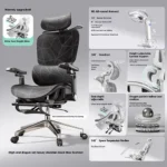 Back Mesh Living Ergonomic Office Chair High Room Rocking Gaming Chair Office Lumbar Support Silla De Escritorio Furniture