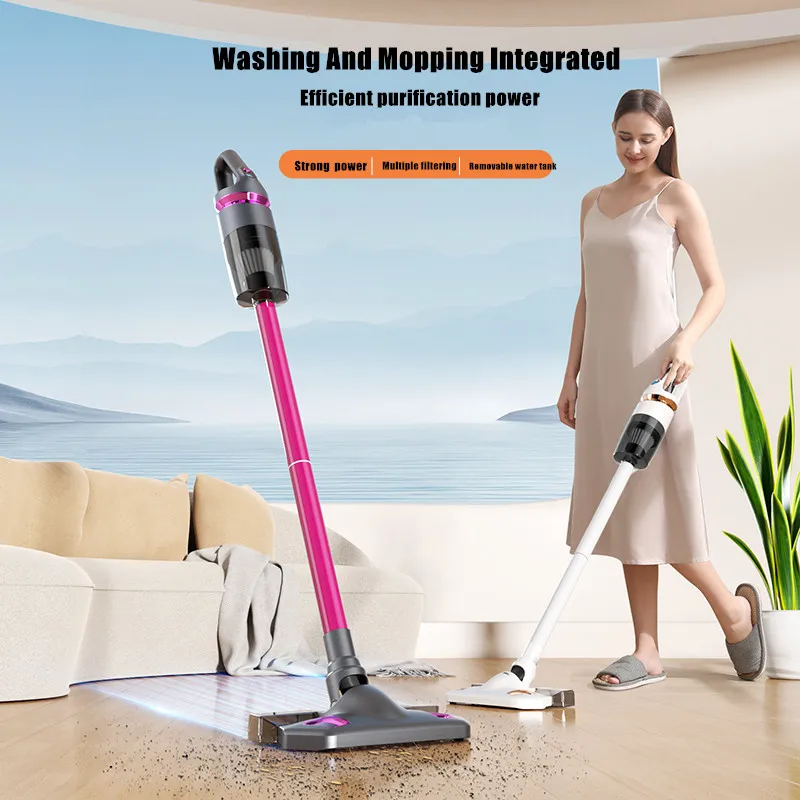 kf-S9912f45254d348839d863e084481adf50 Household Wireless Vacuum Cleaner Super Strong Suction Floor Suction And Mopping All-in-one Machine Handheld Vacuum Cleaner - Image 1