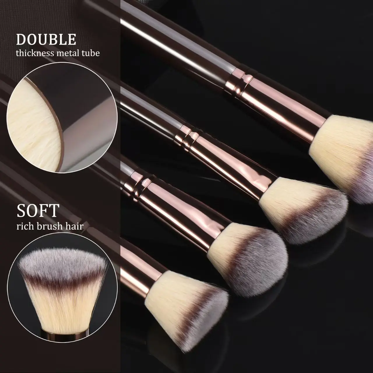 kf-S9ab979405a2a438d8fec78e3a6e44150L 10pcs Brushes Set Complete Set of Foundation Loose Powder Blush Concealer Eye Shadow Professional Set Makeup Tools - Image 1