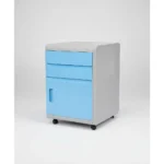 3 Drawer File Cabinet with Coded Lock, Mobile Rolling Organizer, 360° Swivel Casters for Office or Home Use