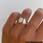 925 Sterling Silver Simple Classic Zircon Pear Shaped Oval Ring For Women Engagement Wedding Luxury High Quality Fine Jewelry