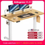 JHK Electric Standing Desk Height Adjustable 40x24 Inch Stand Up Sit Stand Computer Desk Workstation Ergonomic Work Table