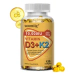 Vitamin D3 K2 Softgel Capsule Supplement Support Joint, Bone and Immune Health Strong Bones & Healthy for Men Women