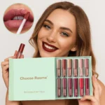 12pcs Lip Gloss and 12pcs Lip Liner Set, Non-Sticky Cup Lip Gloss Gift Box, Matte Liquid Lipstick Set, Lip Gloss and Lip Care