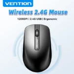 Vention Wireless Mouse USB 2.4G Ergonomic 1200DPI Wire 1.5m Mice for PC Computer MacBook Lenovo Tablet Laptop Accessories Mouse
