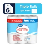 Everyday Strong Paper Towels Split Sheets 6 Rolls 990 Sheets Pick a Size Perforated Cleaning Extra Absorbent Kitchen Household