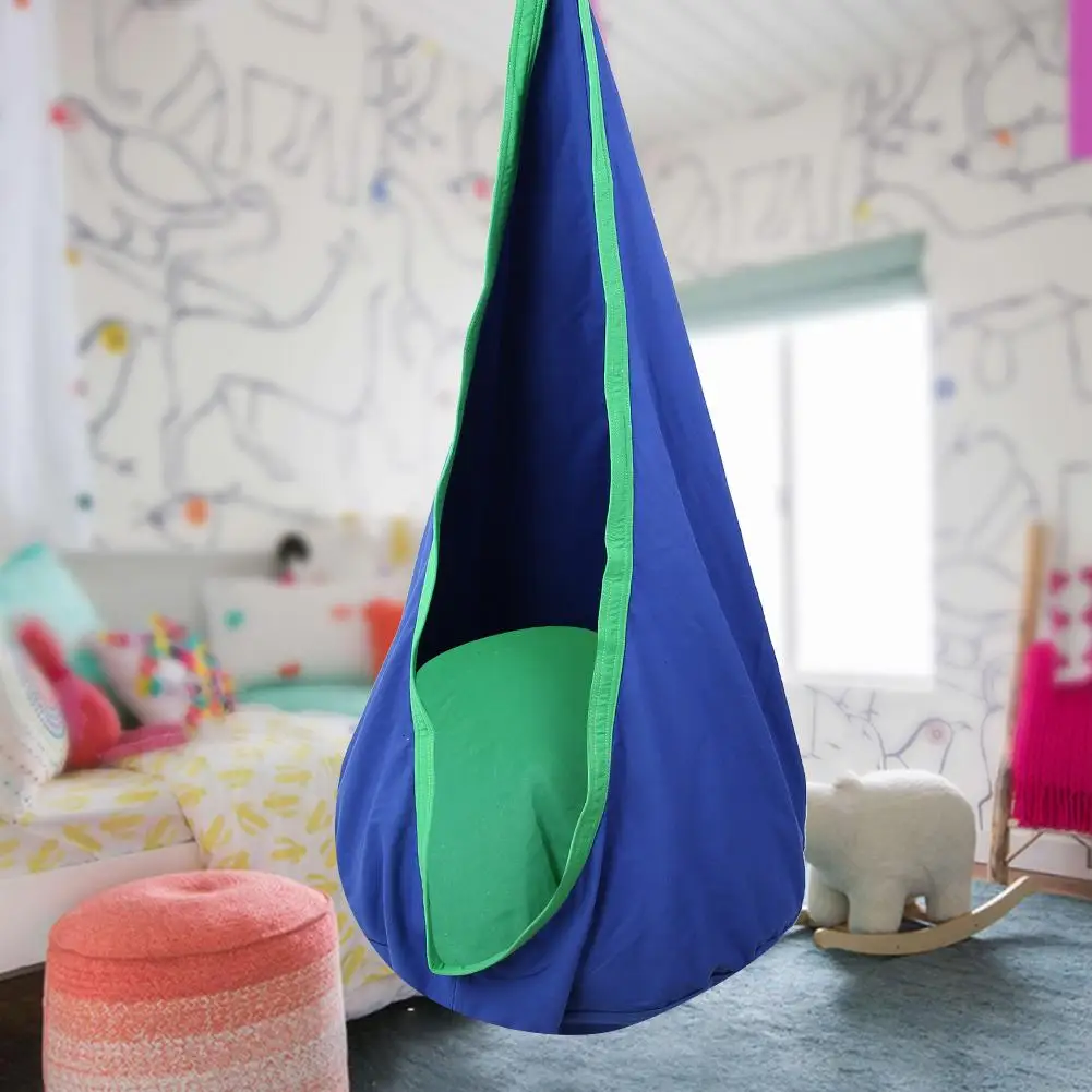 kf-Sc73e2b8ebaaf45fab9758baec993cfdeS Children Kids Pod Swing Chair Furniture Swing Seat Indoor Outdoor Accessories - Image 1