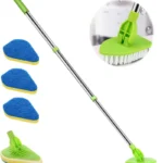 Triangle Sponge Telescopic Glass Wiper Multifunctional Cleaning Pad Bathroom Floor Cleaning Brush Kitchen Supplies Cleaning Tool