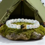 1pc Moonstone Crown Bracelet, Unisex Jewelry, Perfect for Daily and Special Occasions,healing Crystal Gift for Spiritual Seekers