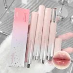 Snowy Design Solid Watery Lipstick Mirror Moisturizing Nourishing Lip Balm Beautiful Colors Suitable for Winter