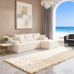 Luxury-Style 96” Modular Sectional Sofa – L-Shape 3-Seat Couch with Memory Foam, Comfortable Living Room Furniture