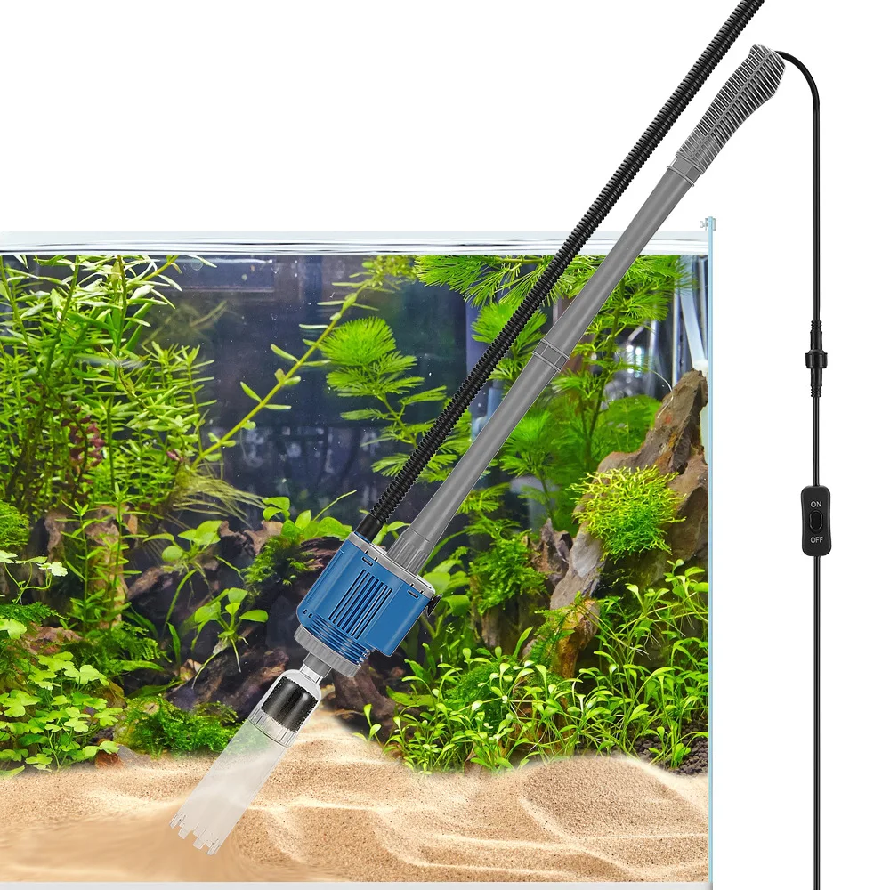 kf-Sd17d0f295d0f4e77a543e485b7872d95e Fish Tank Electric Water Changer Sand Washing And Water Pumping Fish Feces Cleaning For Aquarium's Easy To Change Water - Image 1
