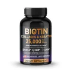 Biotin Collagen&Keratin 25000 mcg Vitamins B2, B3, B6 - Non-GMO Dietary Supplement for Hair Growth Support - USA Made - 60 caps