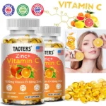 Taoters Vitamin C + Zinc Supplement - High Absorption - Immune System, Skin Health Vitamins - Antioxidant Supplement