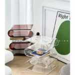 Nordic Transparent Book Shelf Acrylic Personality Side Table Living Room Furniture Home Decor Small Bookshelf Magazine Rack