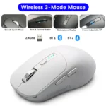 Wireless Mouse With USB 2.4Ghz Bluetooth Compatible Ergonomic Wireless Office Mice for iPad MacBook Tablet Laptop Computer PC