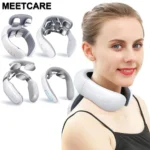 TENS Pulse Back Neck Massage Wireless Smart Sholder Cervical Massager Heating Muscle Punch Beating Health Care Device