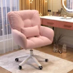 Double-layer thickened back computer chair, soft office chair, desk chair, dressing table chair, five-star plastic chair legs