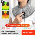 Electric Heating Shoulder Neck Pad Massager Three Gear Hot Compress Cervical Shawl Warmer USB for Shoulder Neck Back Relax Brace