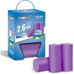 2.6 Gallon Colored Durable Unscented Trash Bags for Bedroom Bathroom Kitchen Office and Home Use LongLasting LeakProof Liners w