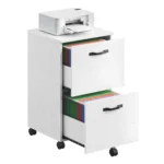 VASAGLE 2-Drawer File Cabinet, Filing Cabinet for Home Office, Small Rolling File Cabinet, Printer Stand, for A4