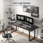 Electric Lifting Table, Square Standing Computer Desk Stand Up Desk With 4 Legs Sit Stand Desk Adjustable Height from 28-46"